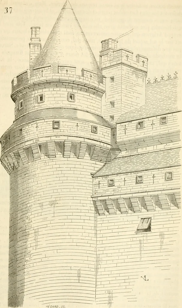 An illustration from Dictionnaire raisonné de l'architecture française du XIe au XVIe siècle, 1858, leaf 414