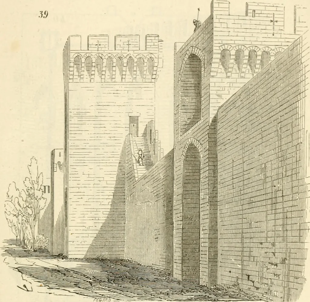 An illustration from Dictionnaire raisonné de l'architecture française du XIe au XVIe siècle, 1858, leaf 416