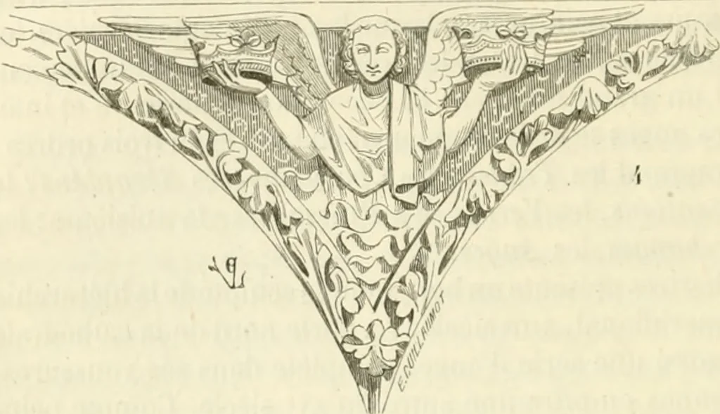 An illustration from Dictionnaire raisonné de l'architecture française du XIe au XVIe siècle, 1858, leaf 43