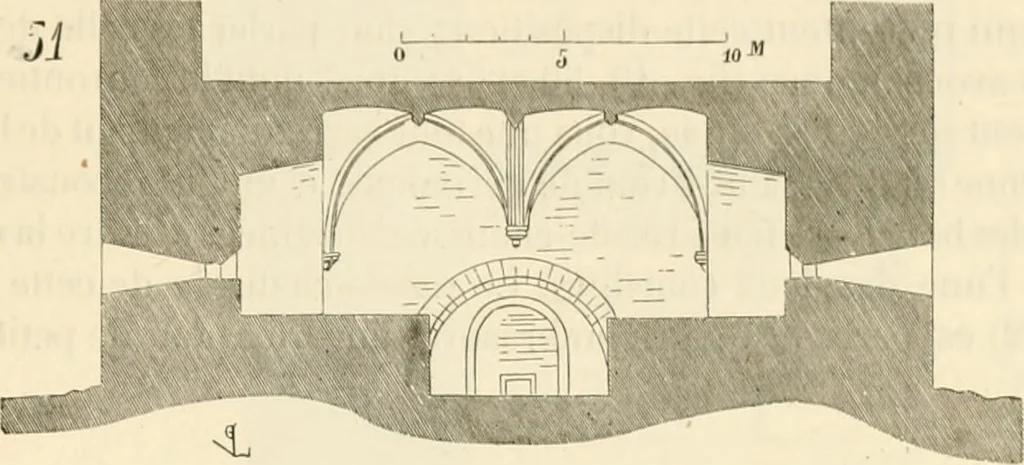 An illustration from Dictionnaire raisonné de l'architecture française du XIe au XVIe siècle, 1858, leaf 438