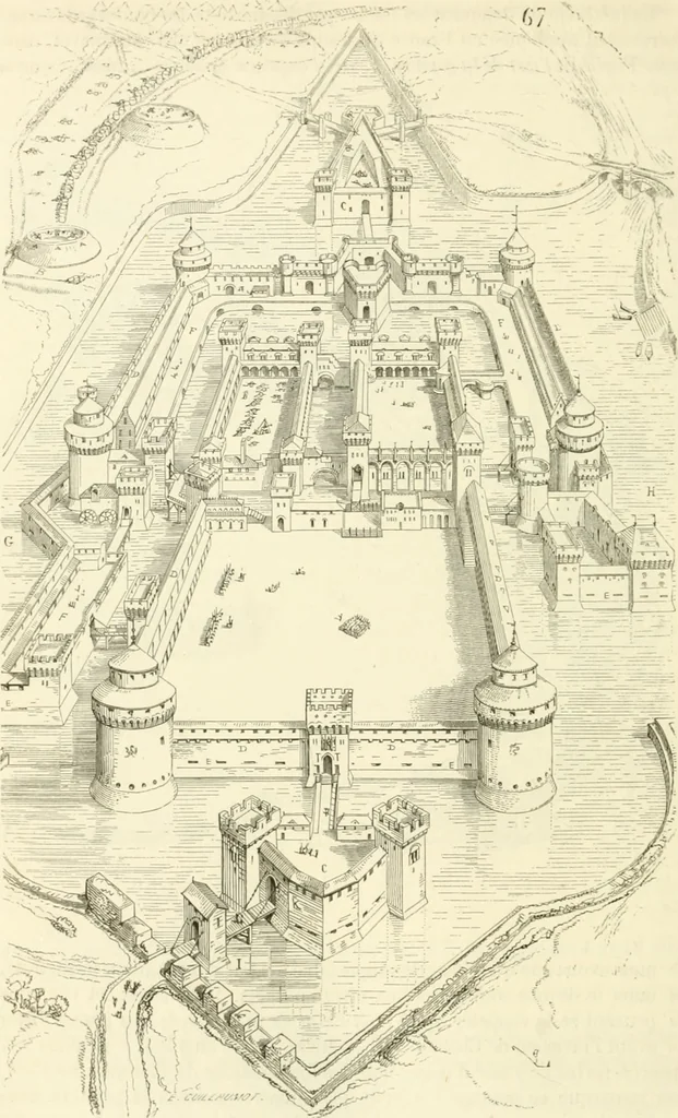 An illustration from Dictionnaire raisonné de l'architecture française du XIe au XVIe siècle, 1858, leaf 455