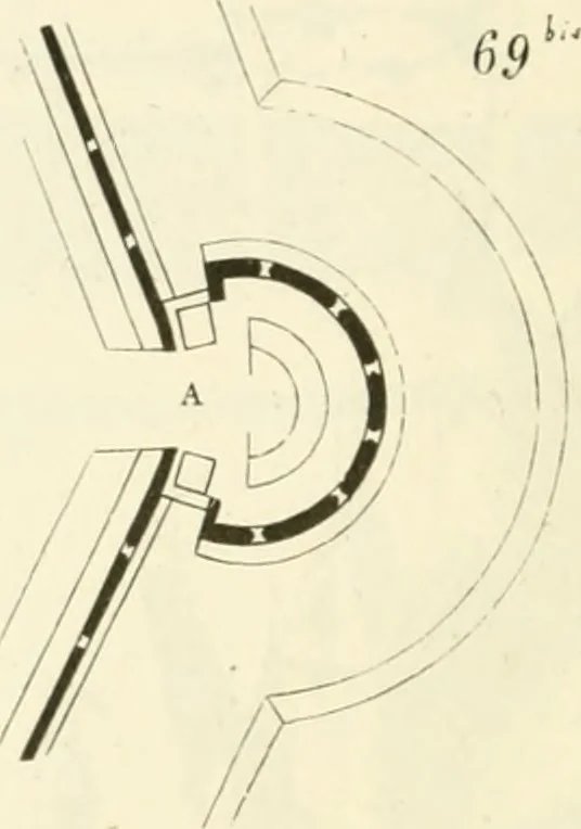An illustration from Dictionnaire raisonné de l'architecture française du XIe au XVIe siècle, 1858, leaf 463