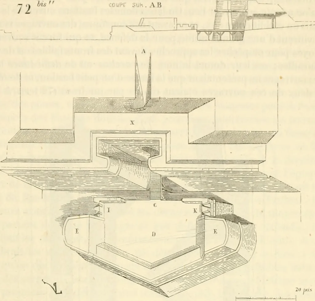 An illustration from Dictionnaire raisonné de l'architecture française du XIe au XVIe siècle, 1858, leaf 468