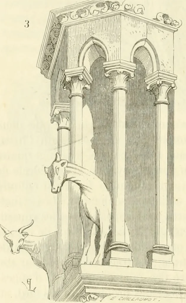 An illustration from Dictionnaire raisonné de l'architecture française du XIe au XVIe siècle, 1858, leaf 47