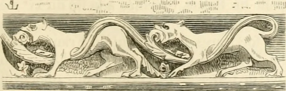 An illustration from Dictionnaire raisonné de l'architecture française du XIe au XVIe siècle, 1858, leaf 48