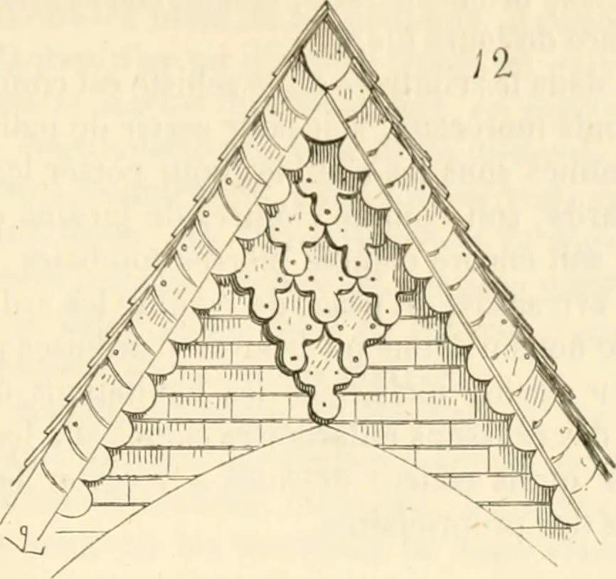 An illustration from Dictionnaire raisonné de l'architecture française du XIe au XVIe siècle, 1858, leaf 484