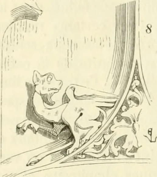An illustration from Dictionnaire raisonné de l'architecture française du XIe au XVIe siècle, 1858, leaf 49