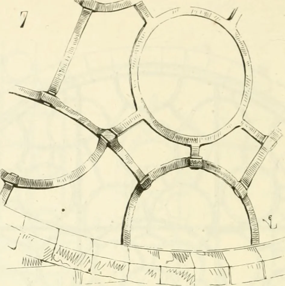 An illustration from Dictionnaire raisonné de l'architecture française du XIe au XVIe siècle, 1858, leaf 491
