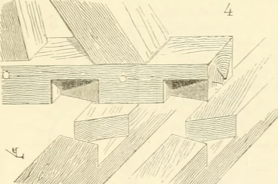 An illustration from Dictionnaire raisonné de l'architecture française du XIe au XVIe siècle, 1858, leaf 530