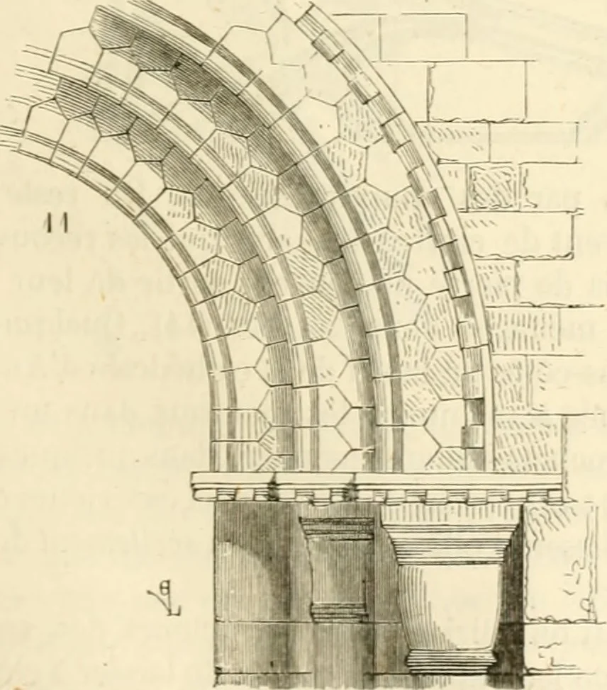 An illustration from Dictionnaire raisonné de l'architecture française du XIe au XVIe siècle, 1858, leaf 56