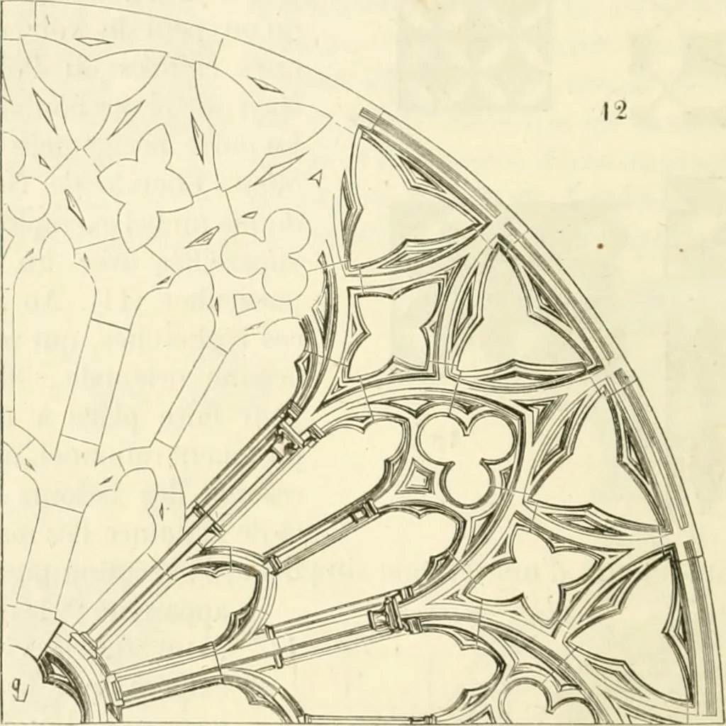 An illustration from Dictionnaire raisonné de l'architecture française du XIe au XVIe siècle, 1858, leaf 57