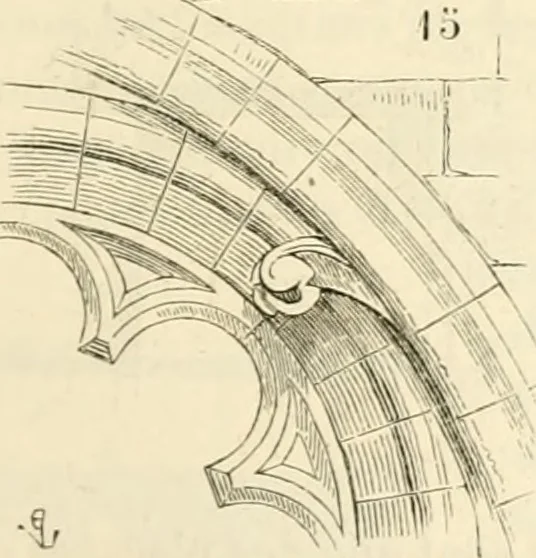 An illustration from Dictionnaire raisonné de l'architecture française du XIe au XVIe siècle, 1858, leaf 58