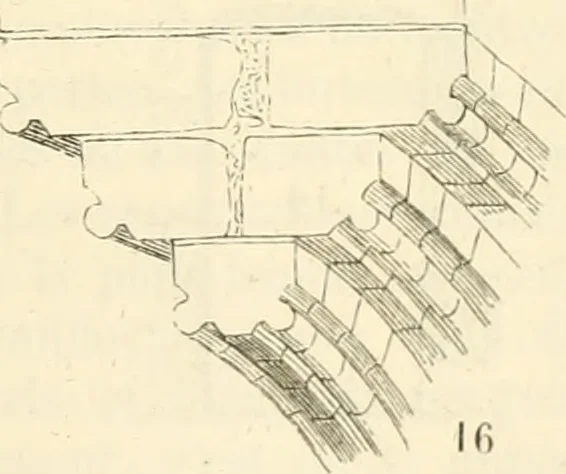 An illustration from Dictionnaire raisonné de l'architecture française du XIe au XVIe siècle, 1858, leaf 58