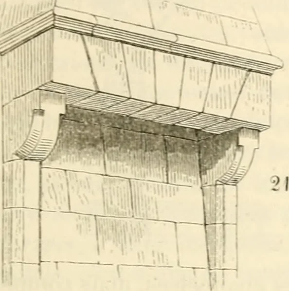 An illustration from Dictionnaire raisonné de l'architecture française du XIe au XVIe siècle, 1858, leaf 60