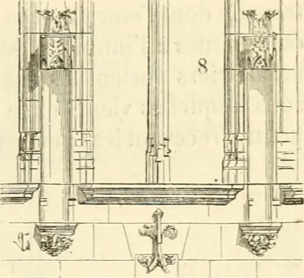An illustration from Dictionnaire raisonné de l'architecture française du XIe au XVIe siècle, 1858, leaf 68