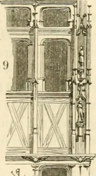 An illustration from Dictionnaire raisonné de l'architecture française du XIe au XVIe siècle, 1858, leaf 68