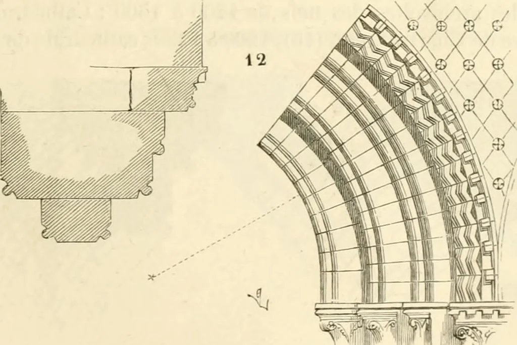 An illustration from Dictionnaire raisonné de l'architecture française du XIe au XVIe siècle, 1858, leaf 72