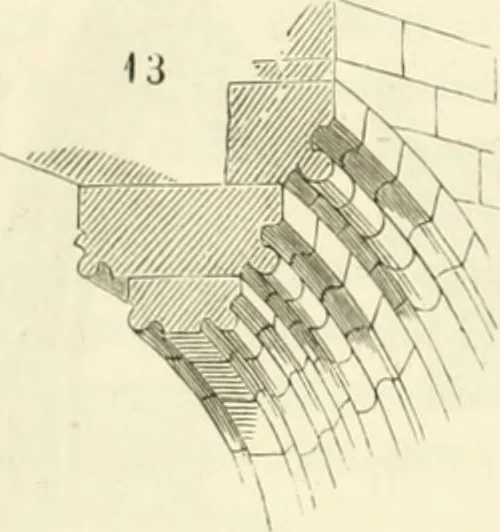 An illustration from Dictionnaire raisonné de l'architecture française du XIe au XVIe siècle, 1858, leaf 73