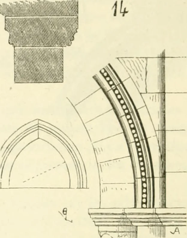 An illustration from Dictionnaire raisonné de l'architecture française du XIe au XVIe siècle, 1858, leaf 73