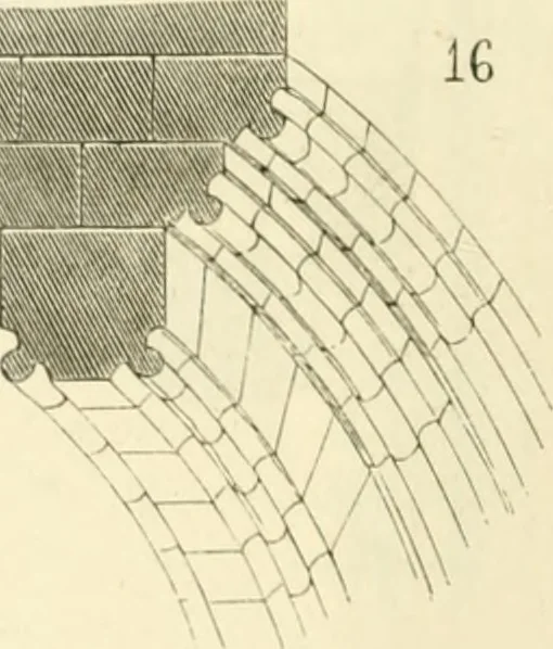 An illustration from Dictionnaire raisonné de l'architecture française du XIe au XVIe siècle, 1858, leaf 73