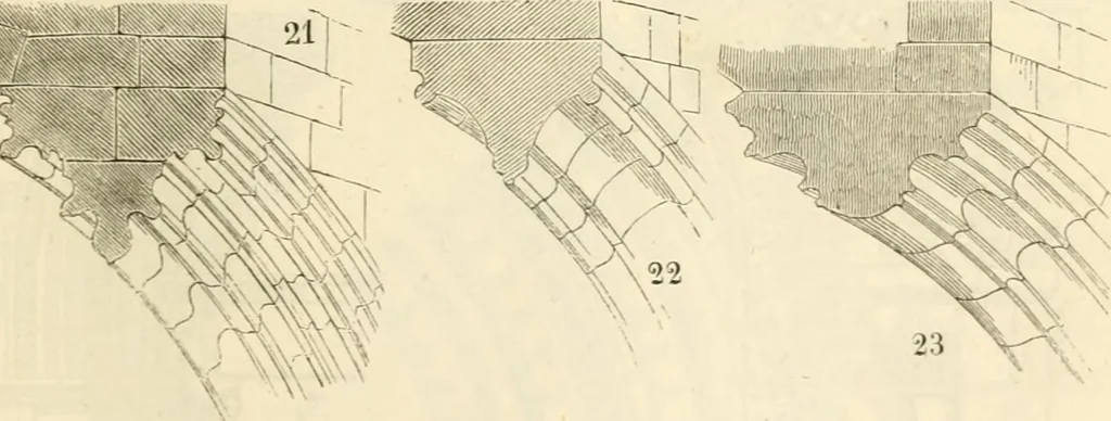 An illustration from Dictionnaire raisonné de l'architecture française du XIe au XVIe siècle, 1858, leaf 74