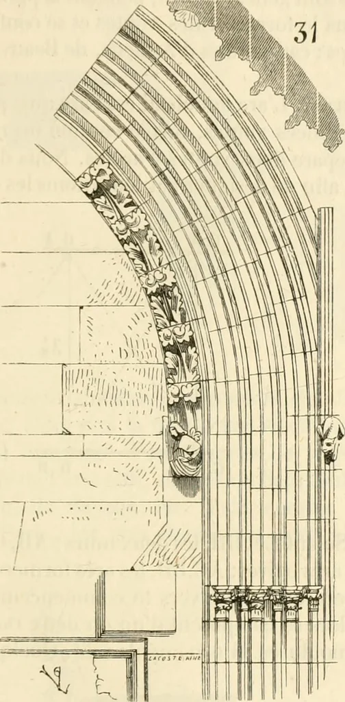 An illustration from Dictionnaire raisonné de l'architecture française du XIe au XVIe siècle, 1858, leaf 78
