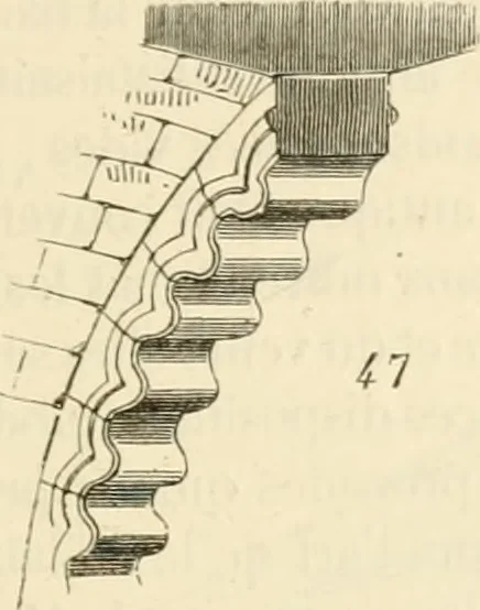 An illustration from Dictionnaire raisonné de l'architecture française du XIe au XVIe siècle, 1858, leaf 84