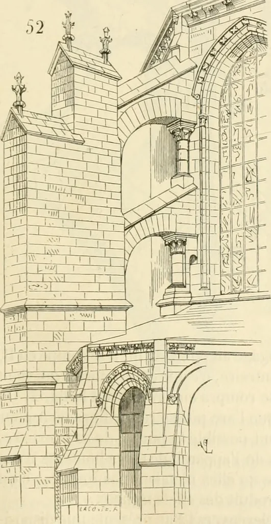 An illustration from Dictionnaire raisonné de l'architecture française du XIe au XVIe siècle, 1858, leaf 88