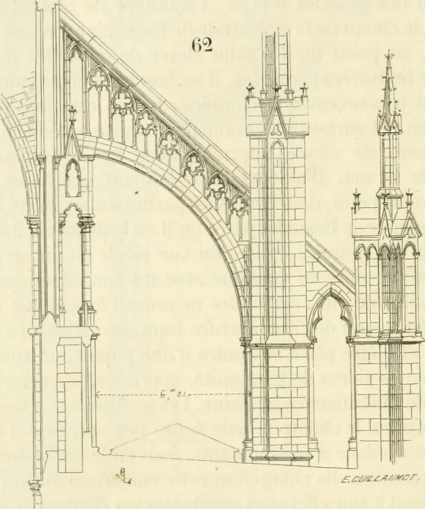 An illustration from Dictionnaire raisonné de l'architecture française du XIe au XVIe siècle, 1858, leaf 97