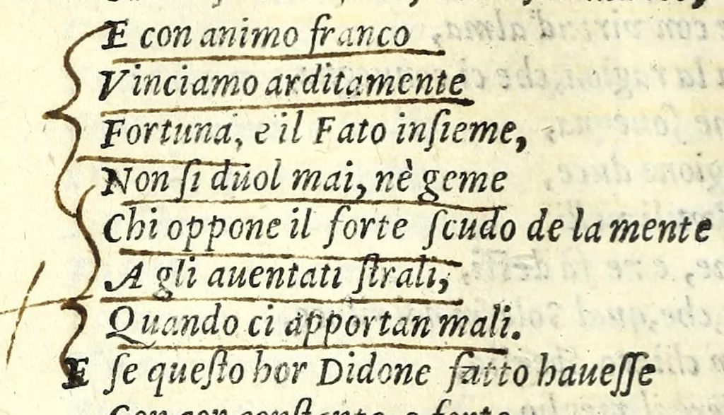 An illustration from Didone : tragedia, 1583, leaf 110