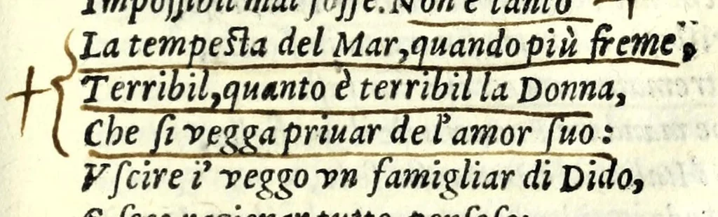 An illustration from Didone : tragedia, 1583, leaf 77