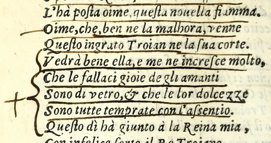 An illustration from Didone : tragedia, 1583, leaf 82
