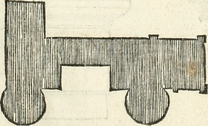 An illustration from Die alder vermaertste antique edificien : vã temple, theatre, amphitheatre, paleisen, therme, obeliske, brugge, archetriuphal, etc. vescreueeñ gefigureert met haren grondede eñ mate oock de plaetsen daerse staen, eñ wiese dede make, 1546, leaf 125