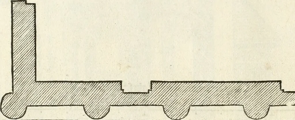 An illustration from Die alder vermaertste antique edificien : vã temple, theatre, amphitheatre, paleisen, therme, obeliske, brugge, archetriuphal, etc. vescreueeñ gefigureert met haren grondede eñ mate oock de plaetsen daerse staen, eñ wiese dede make, 1546, leaf 35