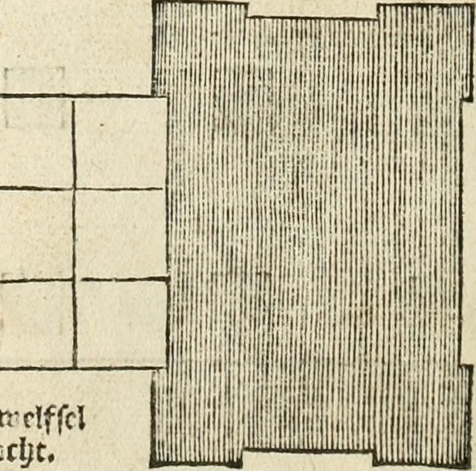 An illustration from Die alder vermaertste antique edificien : vã temple, theatre, amphitheatre, paleisen, therme, obeliske, brugge, archetriuphal, etc. vescreueeñ gefigureert met haren grondede eñ mate oock de plaetsen daerse staen, eñ wiese dede make, 1546, leaf 93