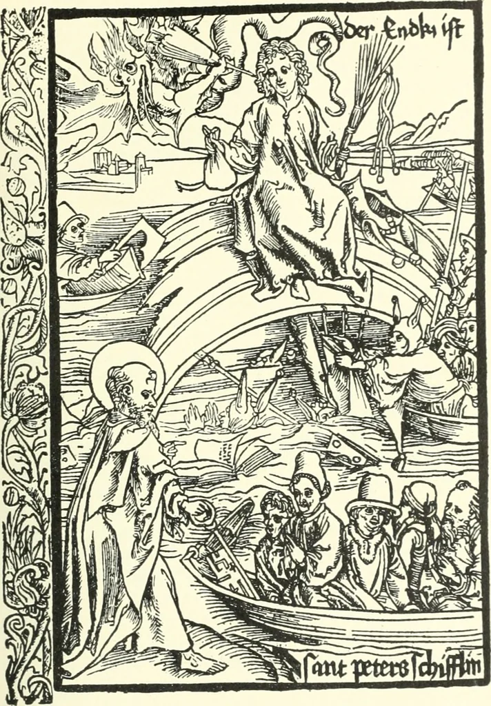 An illustration from Die Altdeutsche Buchillustration, 1912, leaf 100