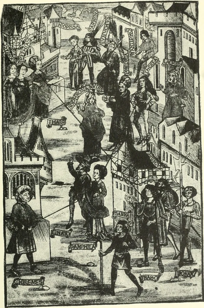 An illustration from Die Altdeutsche Buchillustration, 1912, leaf 104