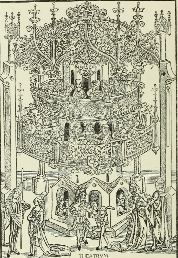 An illustration from Die Altdeutsche Buchillustration, 1912, leaf 105