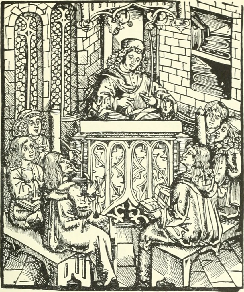 An illustration from Die Altdeutsche Buchillustration, 1912, leaf 106