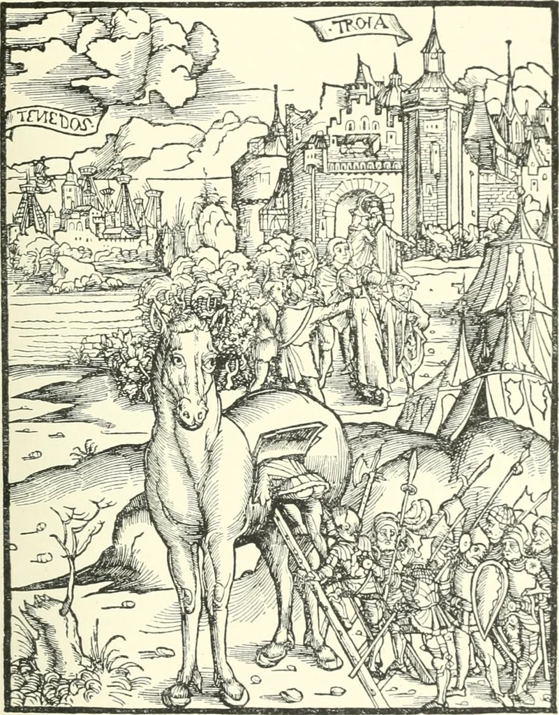 An illustration from Die Altdeutsche Buchillustration, 1912, leaf 110
