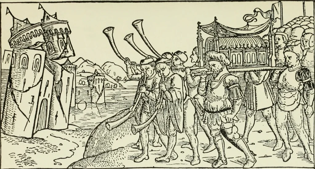 An illustration from Die Altdeutsche Buchillustration, 1912, leaf 115