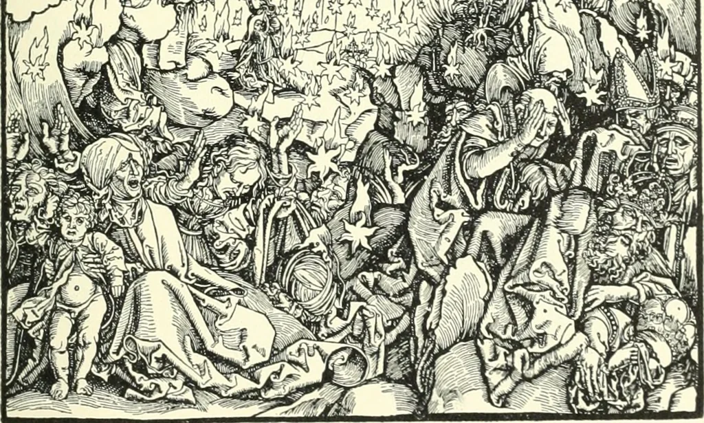 An illustration from Die Altdeutsche Buchillustration, 1912, leaf 122