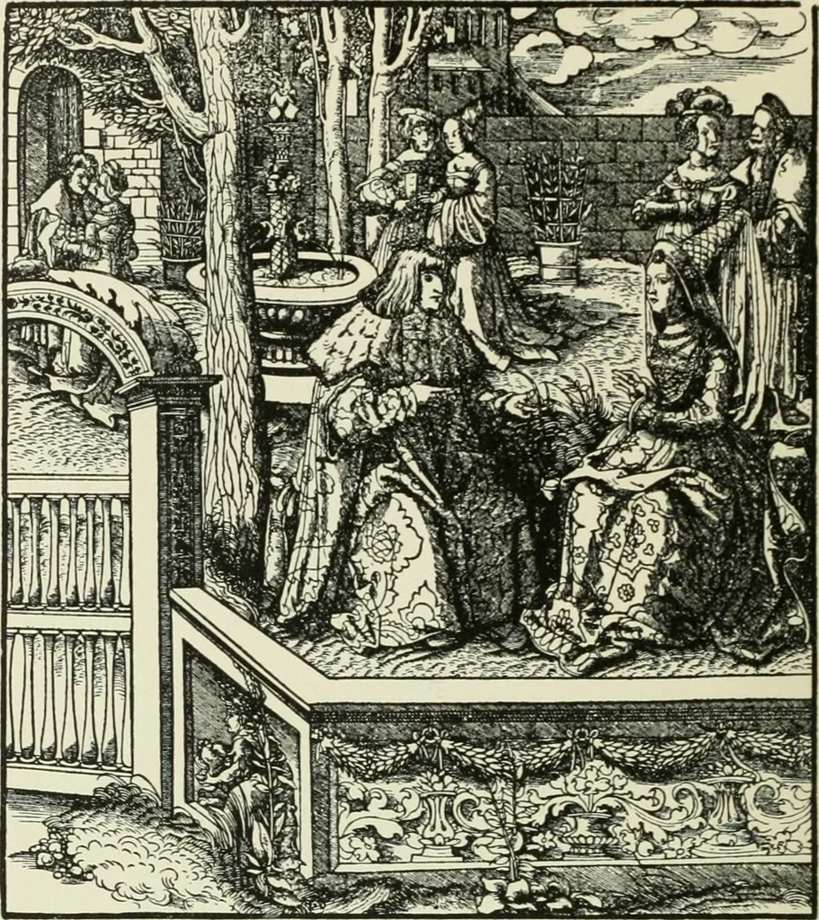 An illustration from Die Altdeutsche Buchillustration, 1912, leaf 131