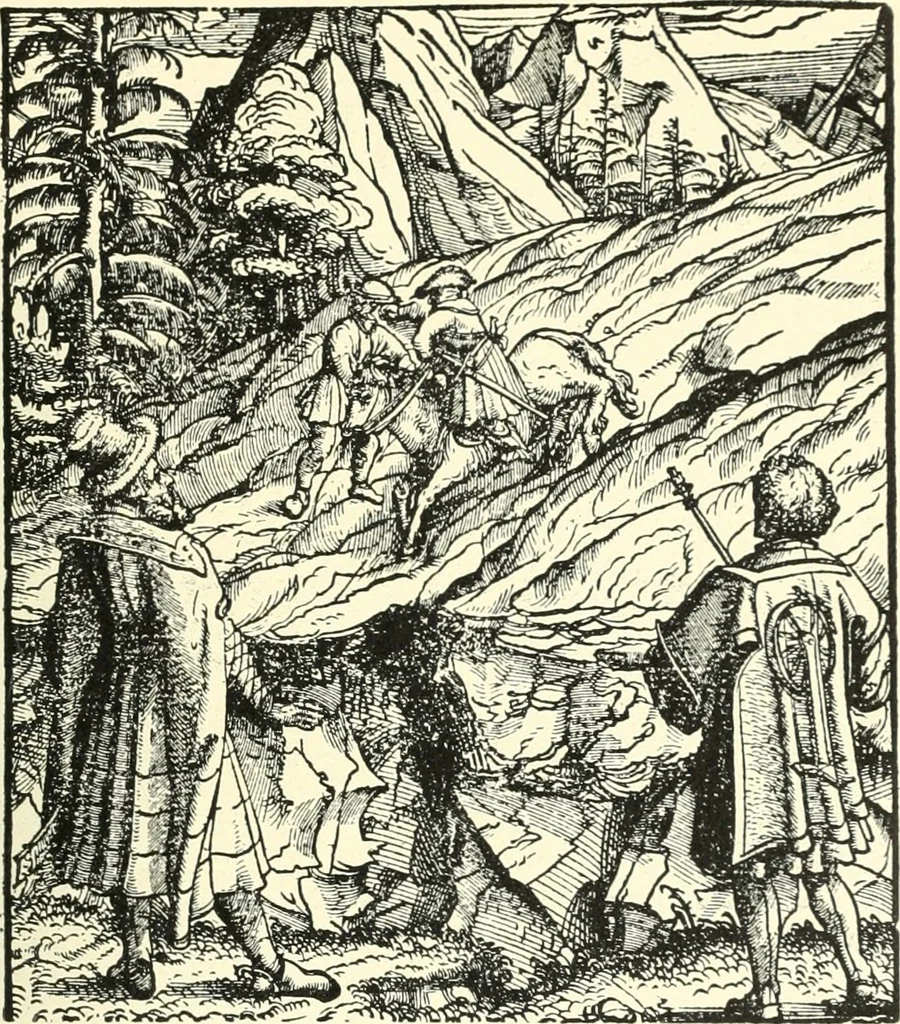 An illustration from Die Altdeutsche Buchillustration, 1912, leaf 136