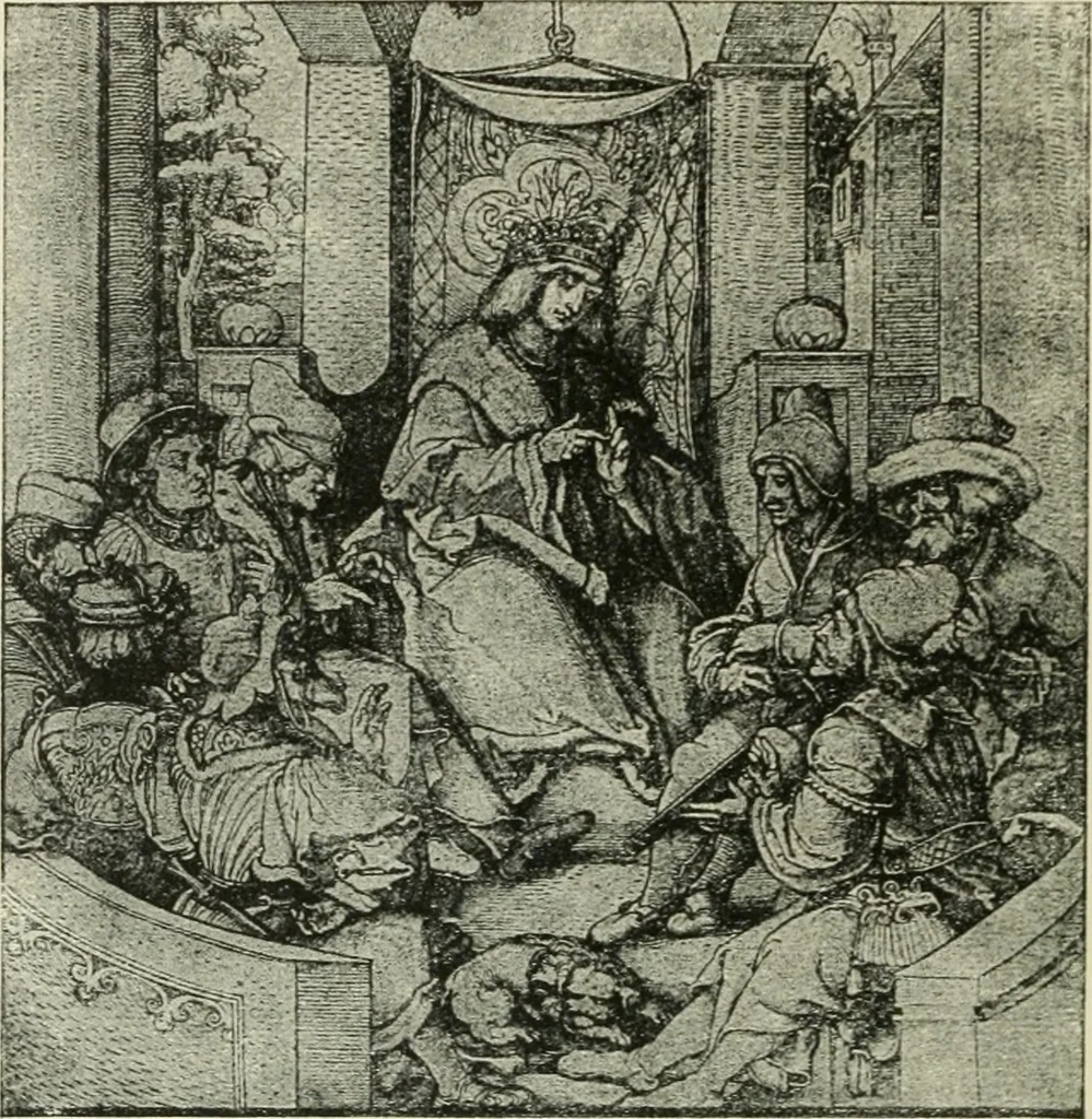 An illustration from Die Altdeutsche Buchillustration, 1912, leaf 137