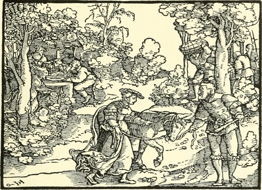 An illustration from Die Altdeutsche Buchillustration, 1912, leaf 140