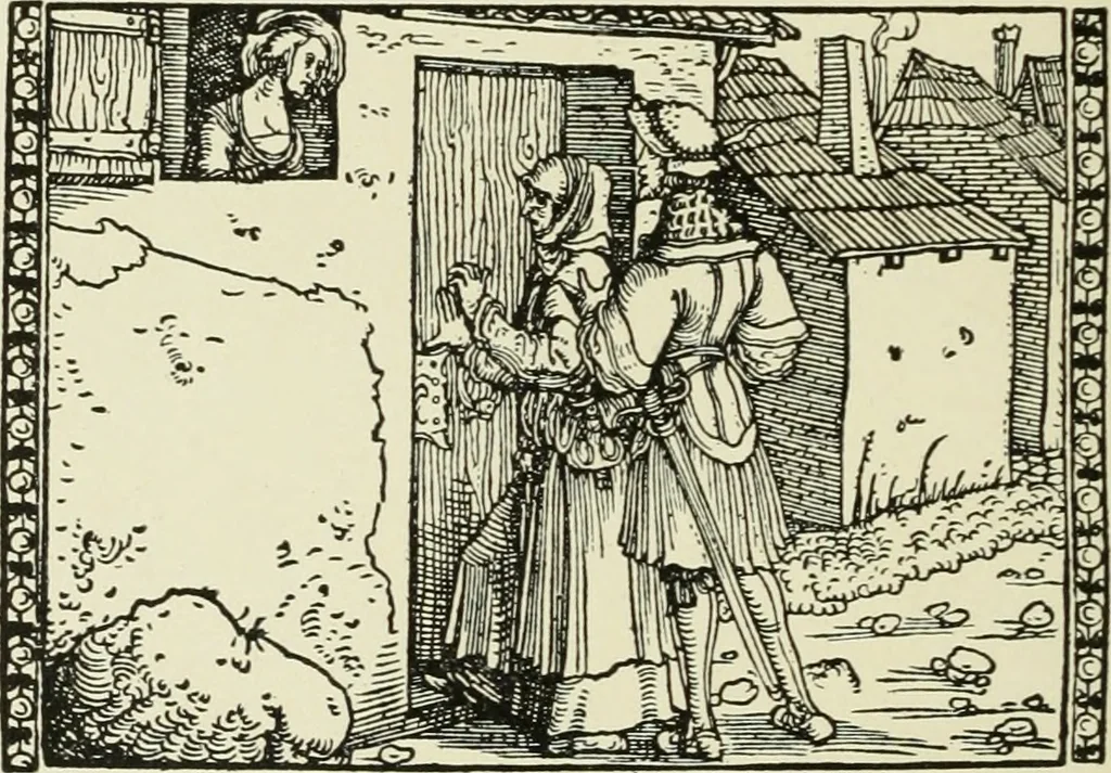 An illustration from Die Altdeutsche Buchillustration, 1912, leaf 143