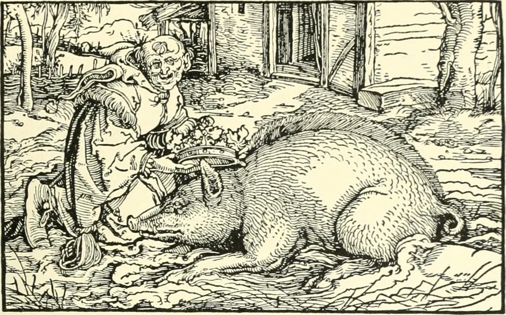 An illustration from Die Altdeutsche Buchillustration, 1912, leaf 144