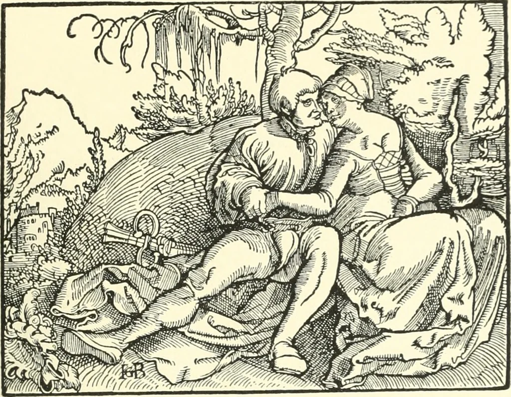 An illustration from Die Altdeutsche Buchillustration, 1912, leaf 146