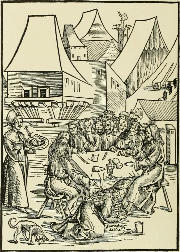 An illustration from Die Altdeutsche Buchillustration, 1912, leaf 147
